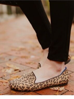 Rothy’s Leopard Lounge Loafer Cheetah Flat sz 9